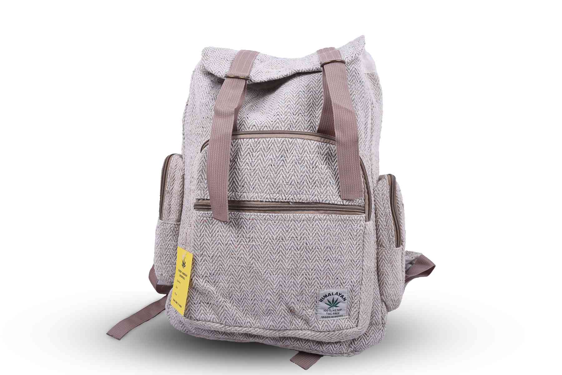 Natural  Flip Hemp Backpack
