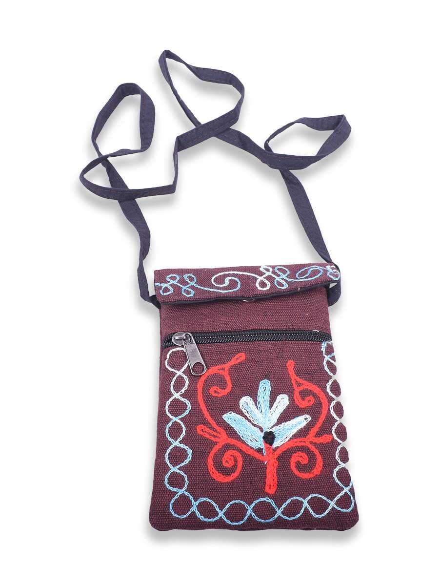 Flower Embroidery Mobile Case