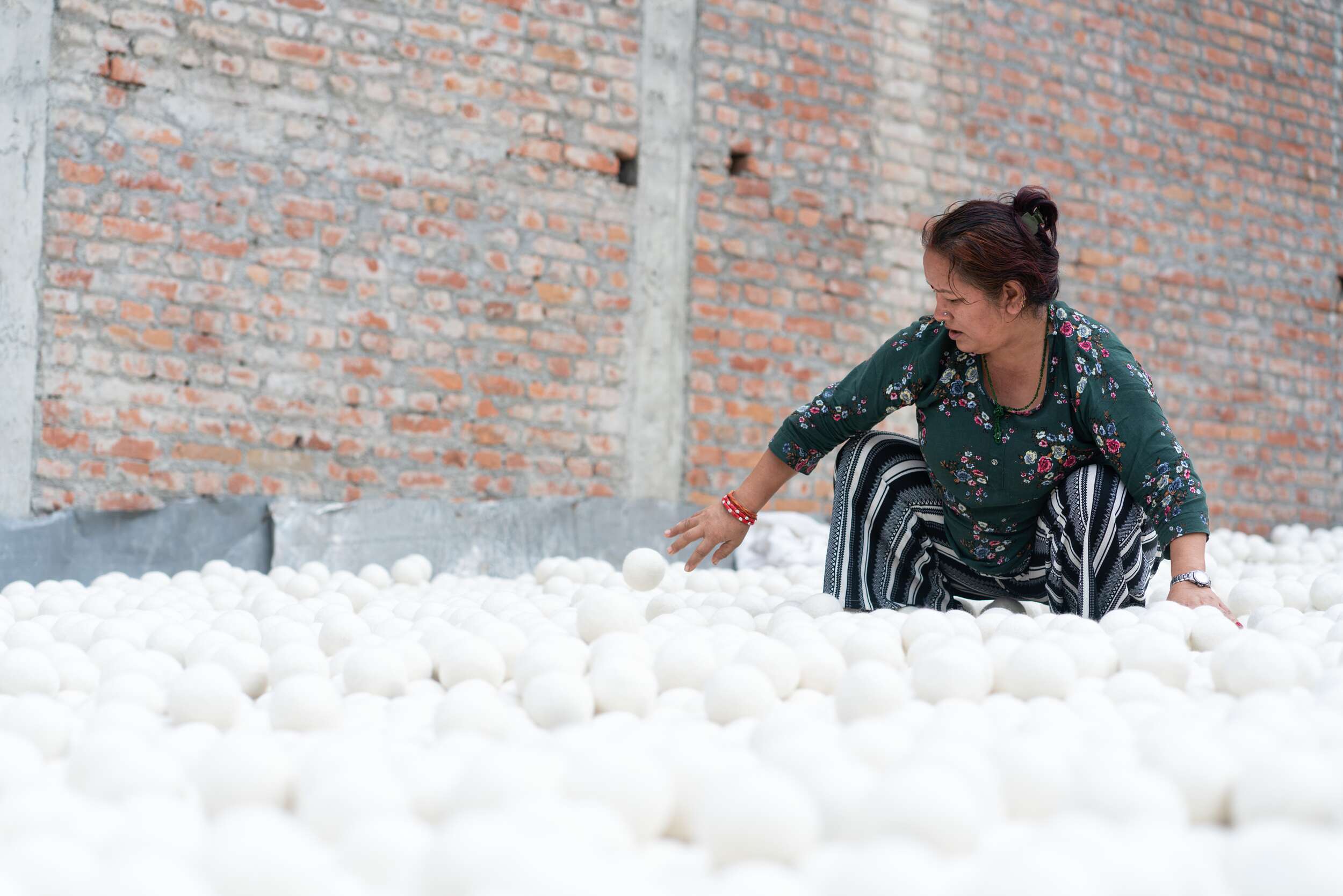 White Felt Dryer Balls - 3