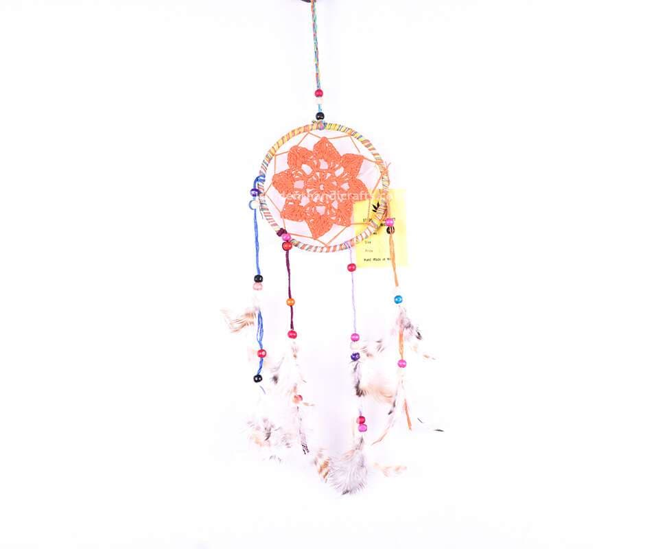 Crochet Orange  Dream catcher