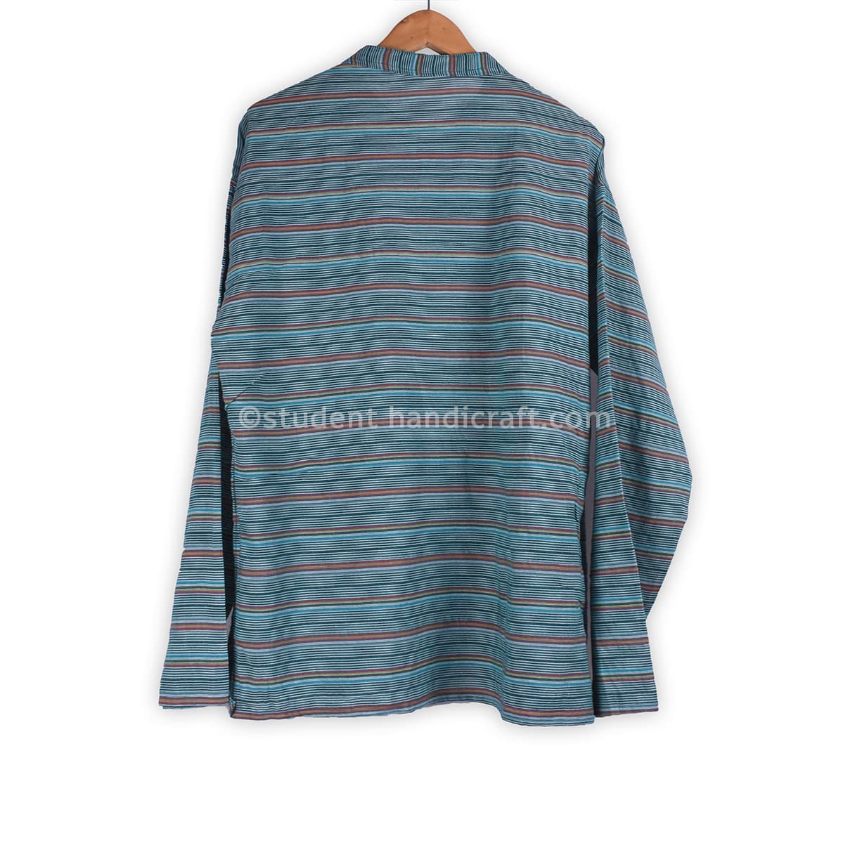 Cotton Khadar Stripe Kurtha - 2