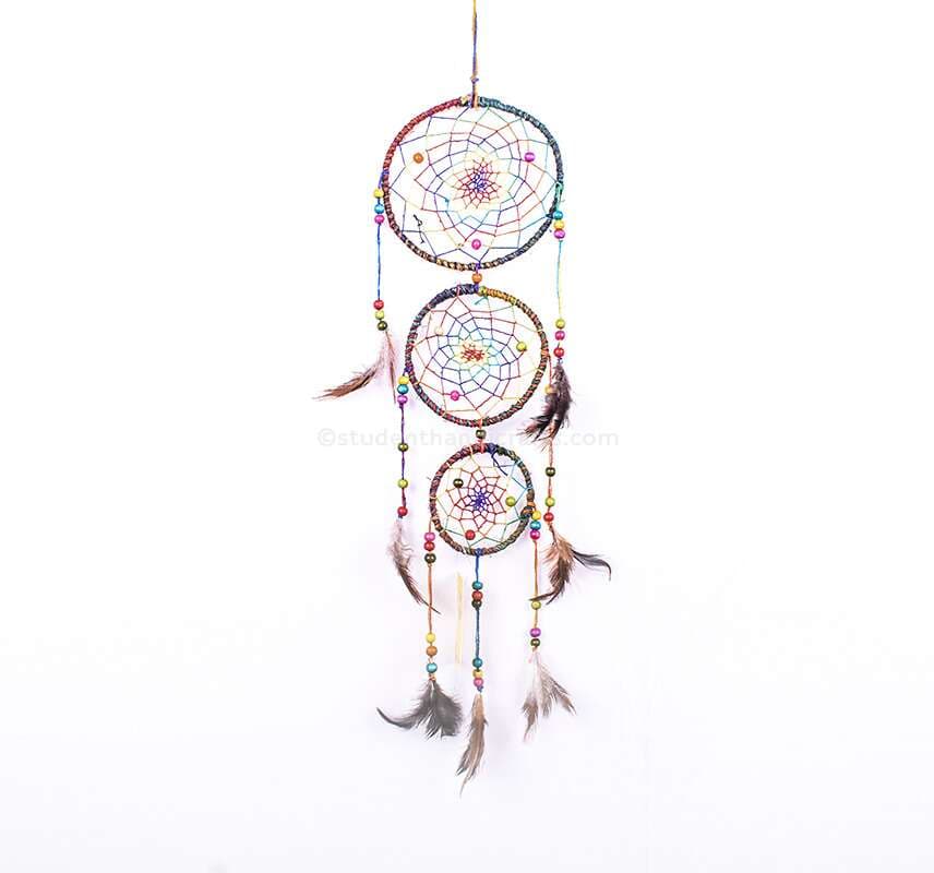 Rainbow 3 Ring Dream Catcher