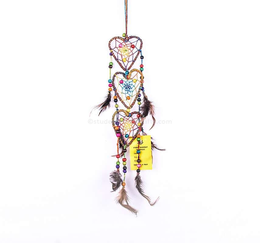 Three Heart Dream Catcher