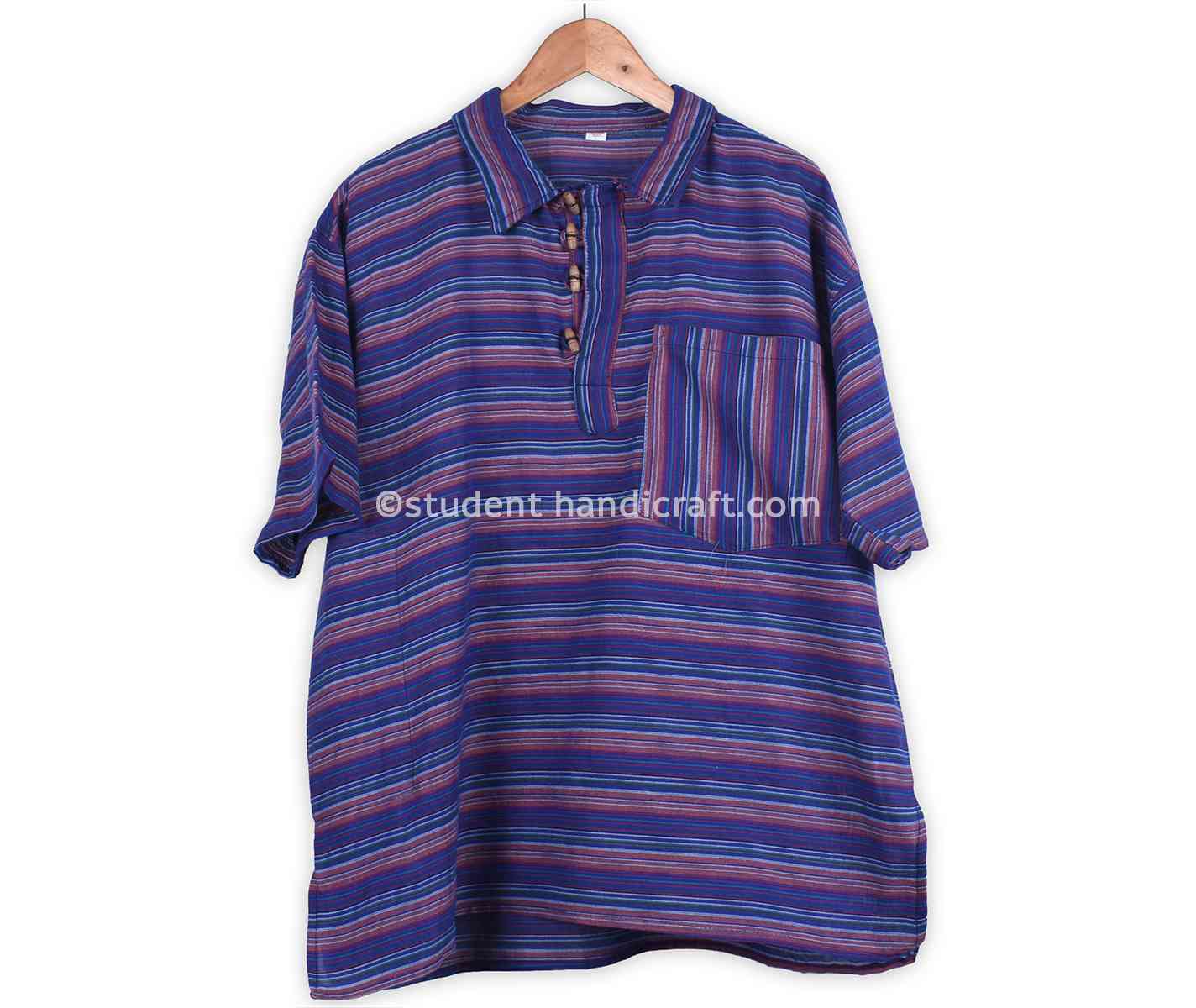 Cotton Dharkey Purplish Kurtha