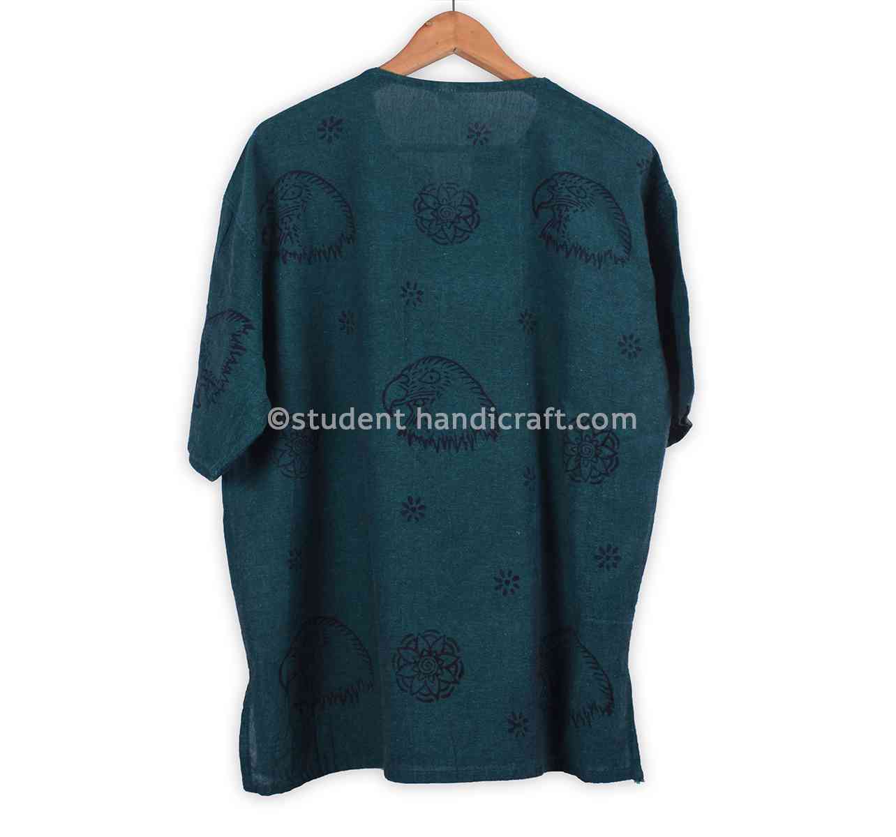 Cotton Khadar Block Print Kurtha - 2