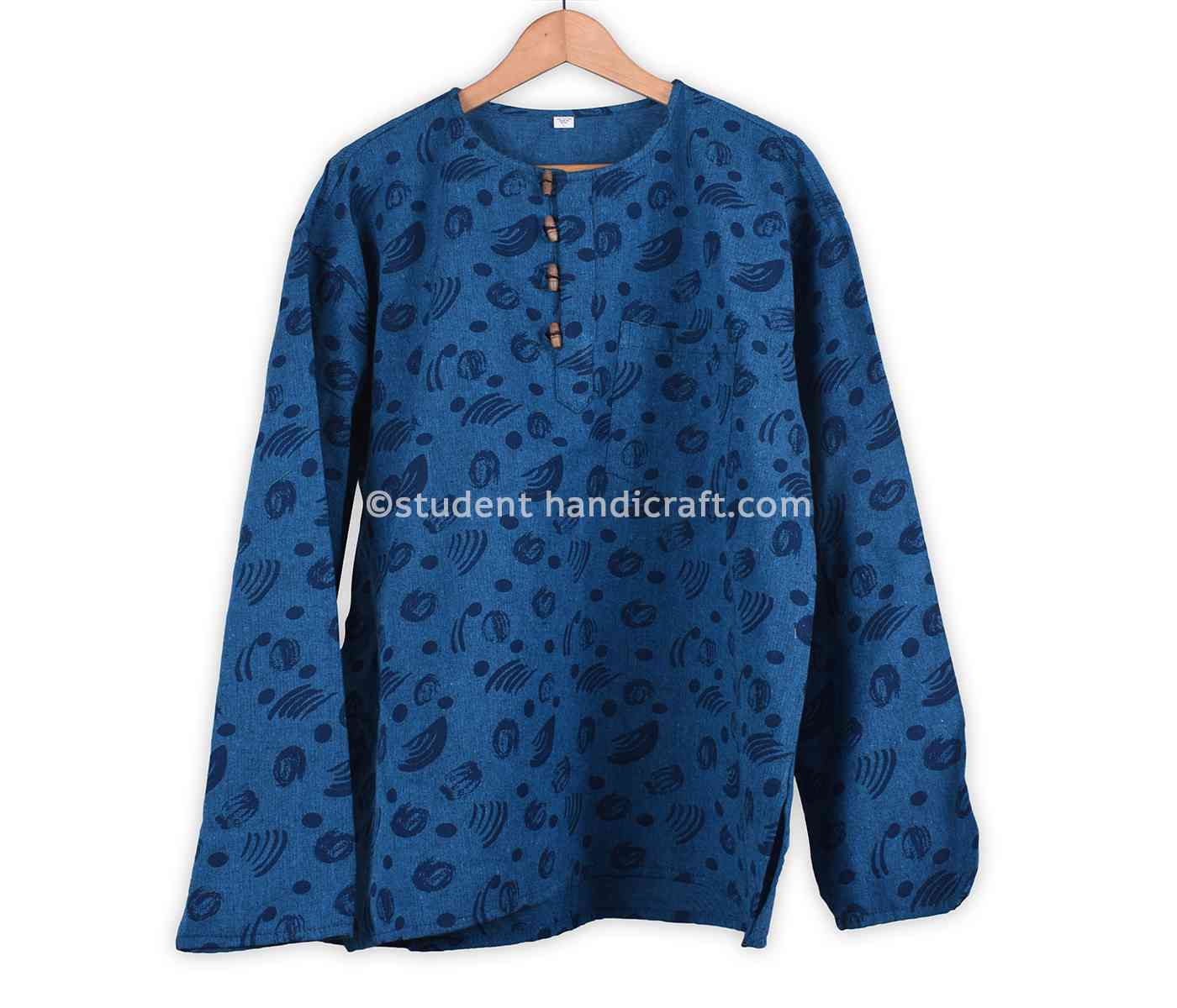 Cotton Printed Madal Button Kurtha