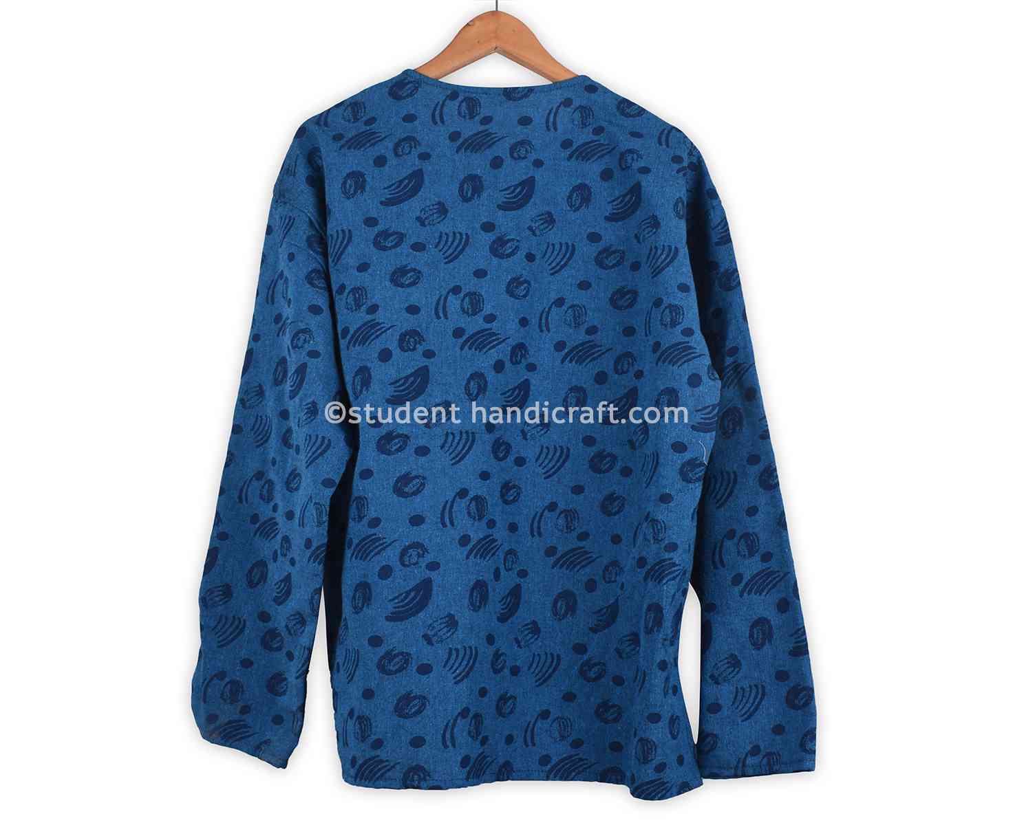 Cotton Printed Madal Button Kurtha - 2