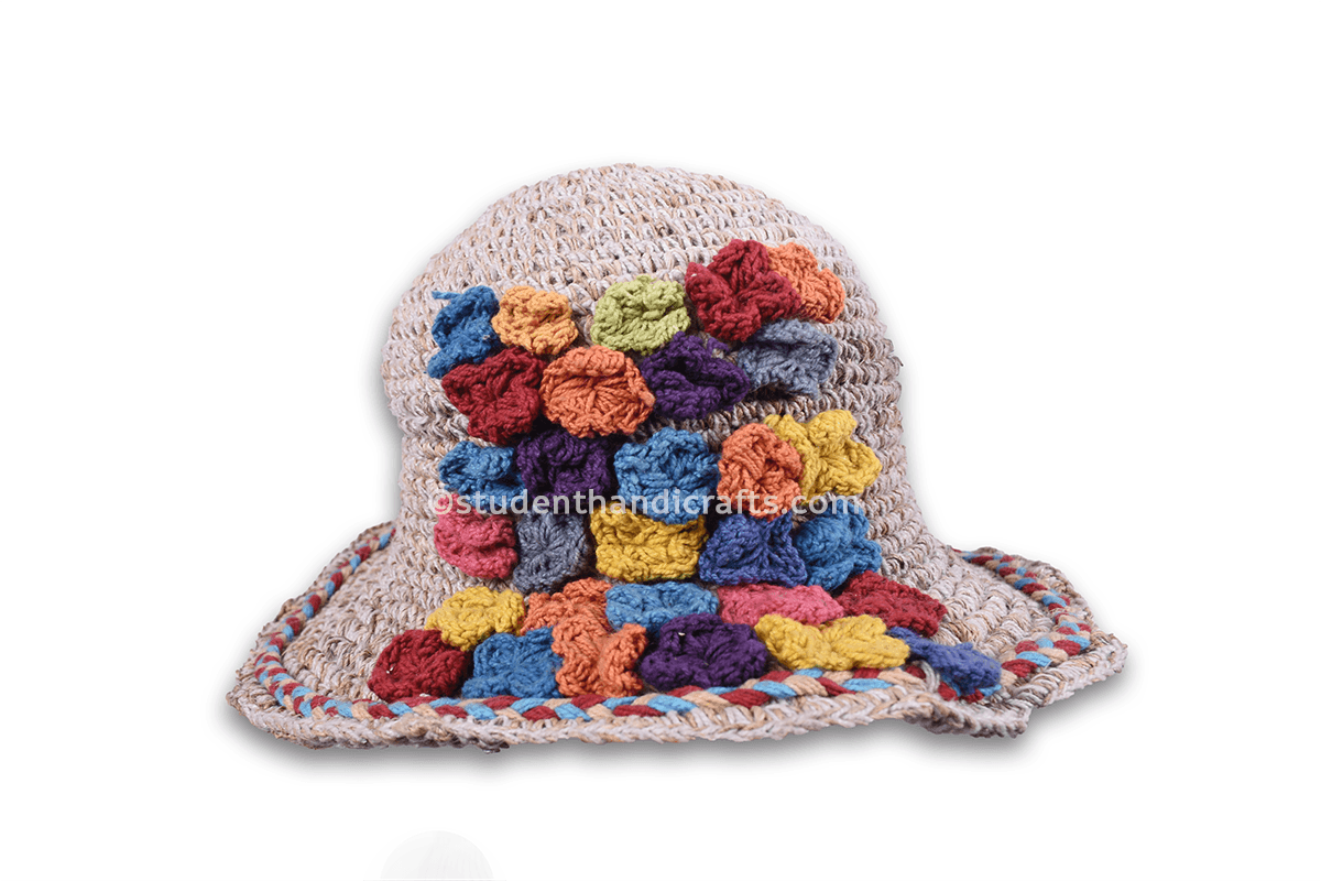 Hemp Flower border Hat