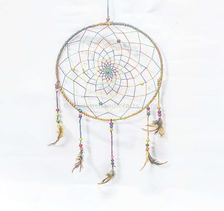 Rainbow Hemp Dream Catcher