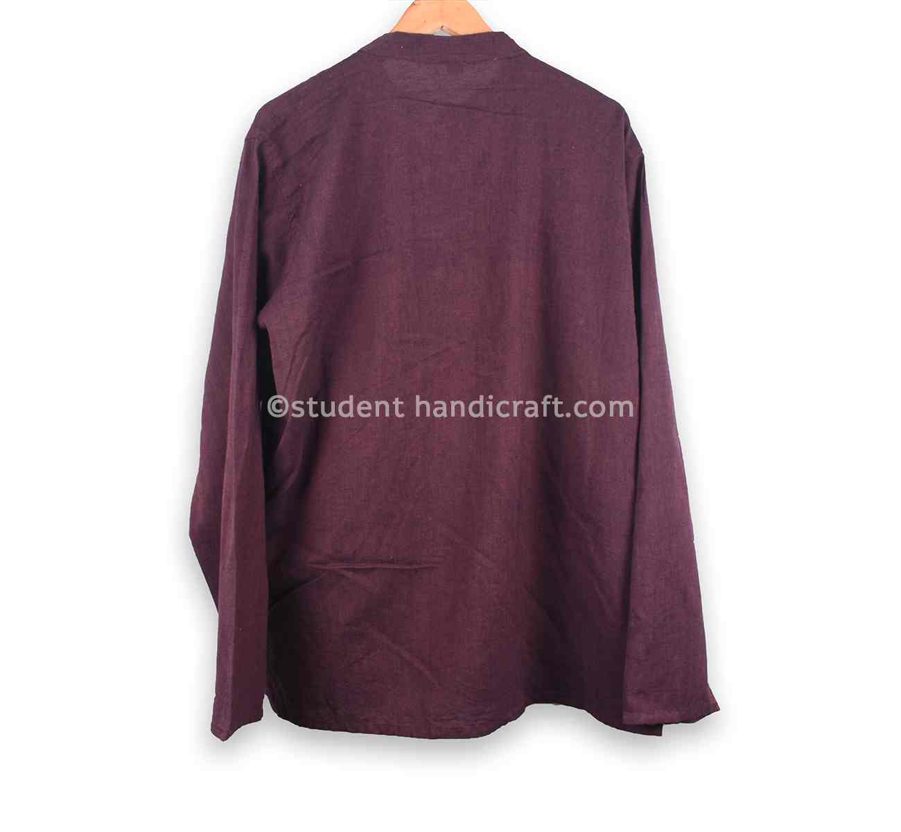 Fine Cotton Maron  Kurtha - 2