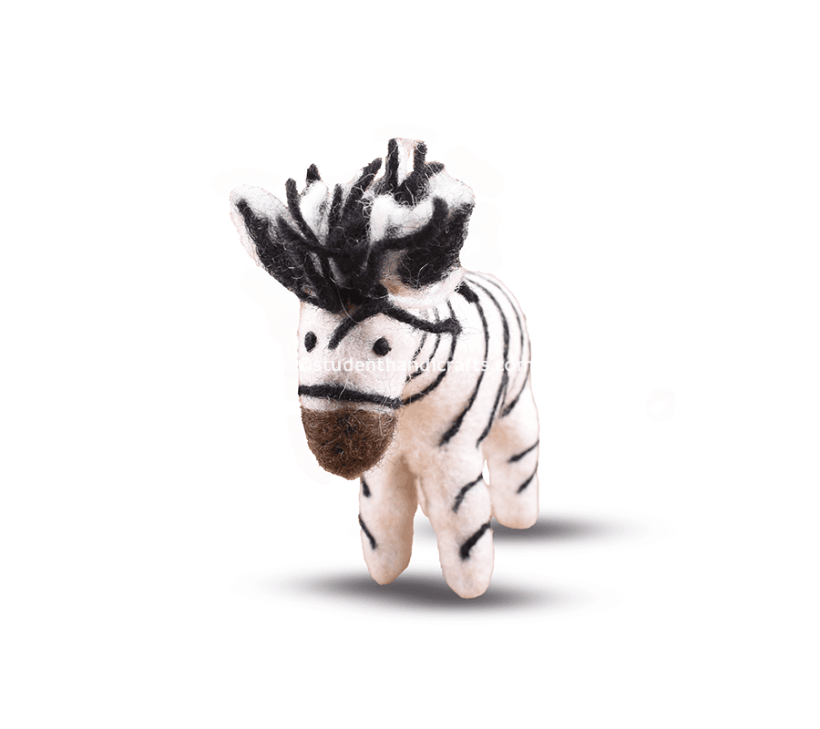 Felt Cute Zebra Doll - 2