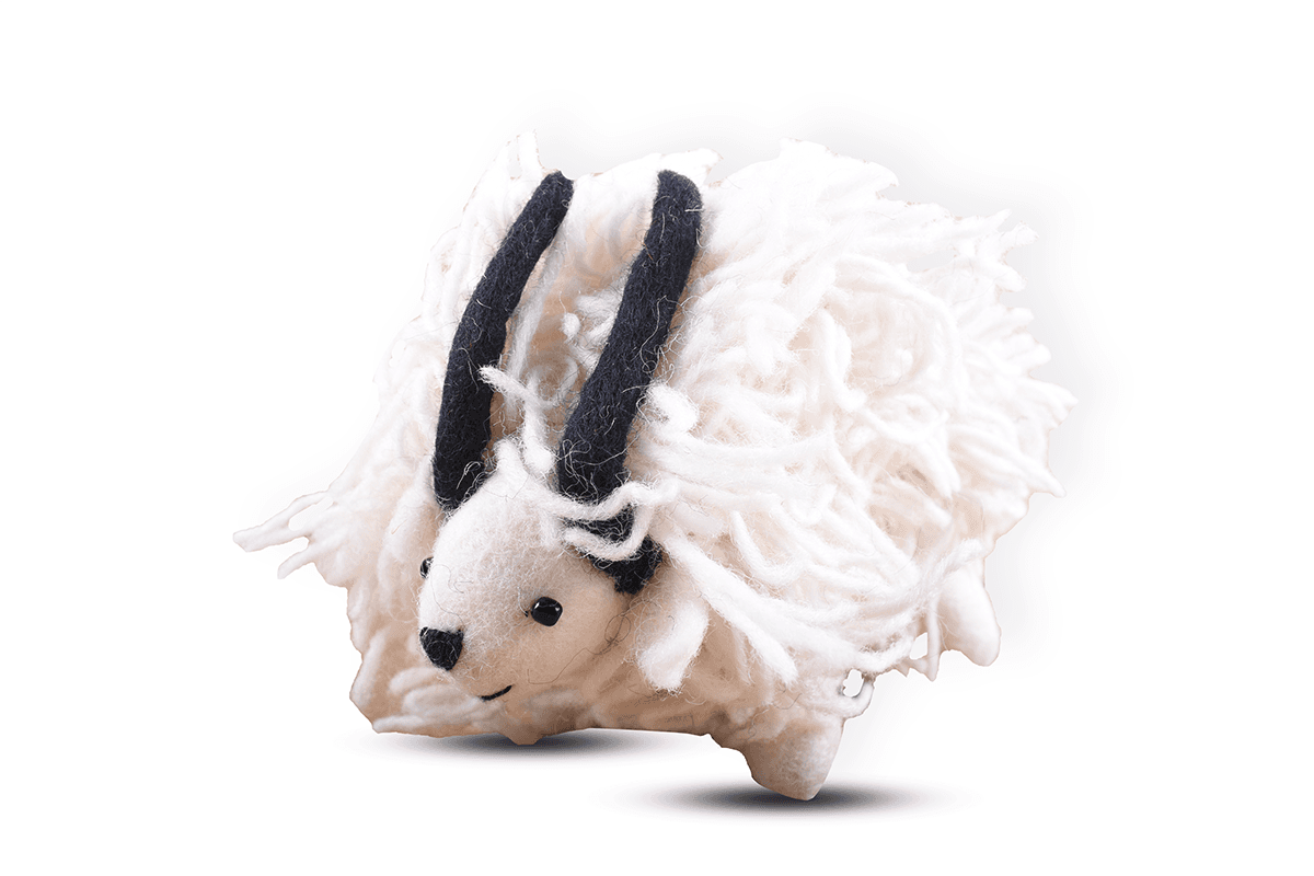 Felt Shite Sheep Doll - 3