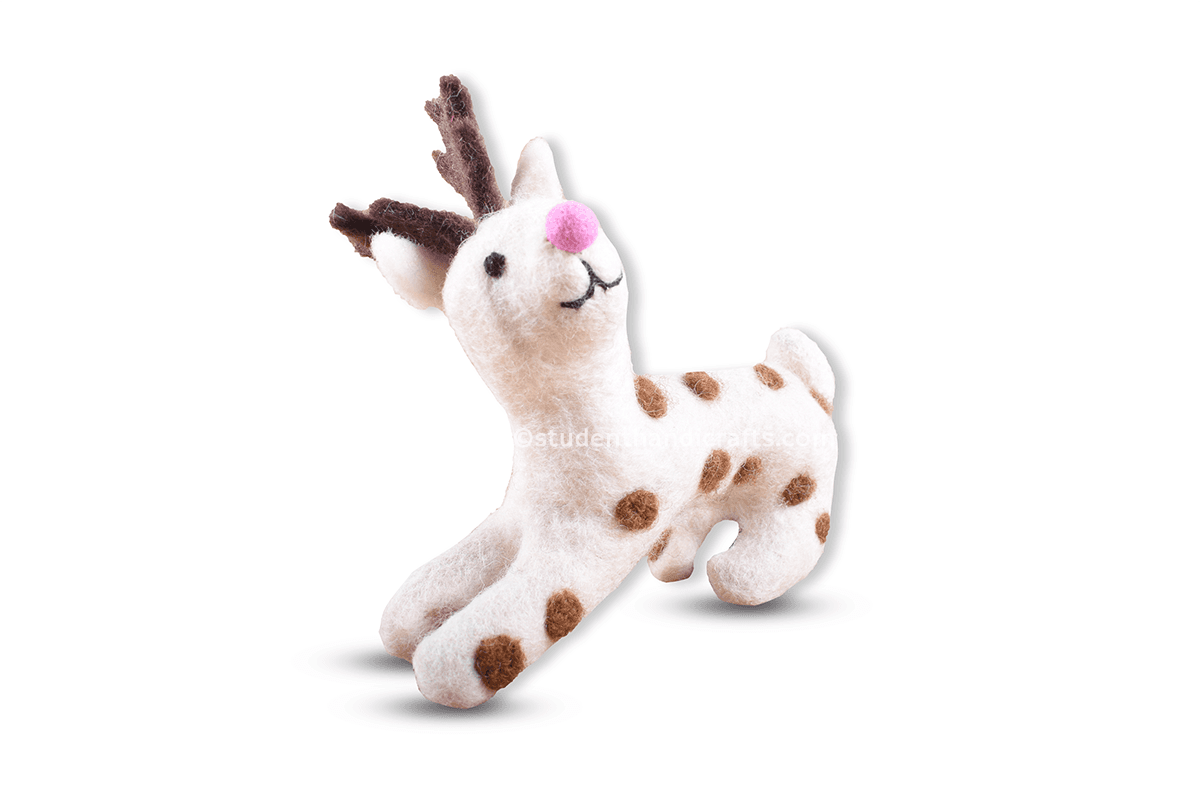 Felt Attractive Deer Doll