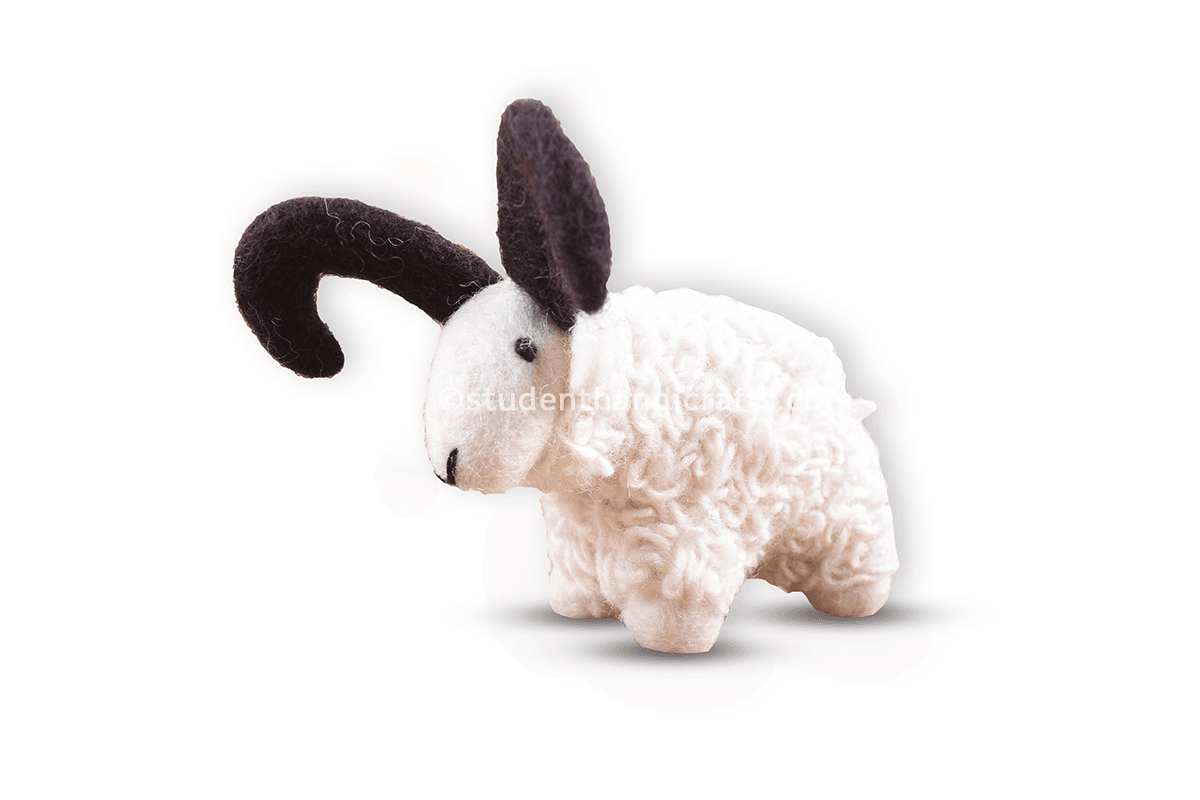 Felt Cute Sheep Doll - 2