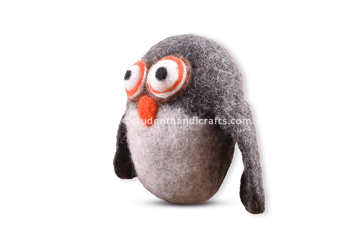 Felt Cute Owl Doll - 2