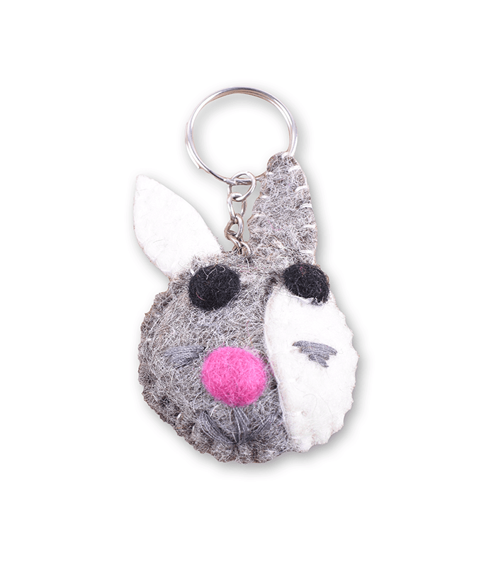 Felt Fish Design Key Ring