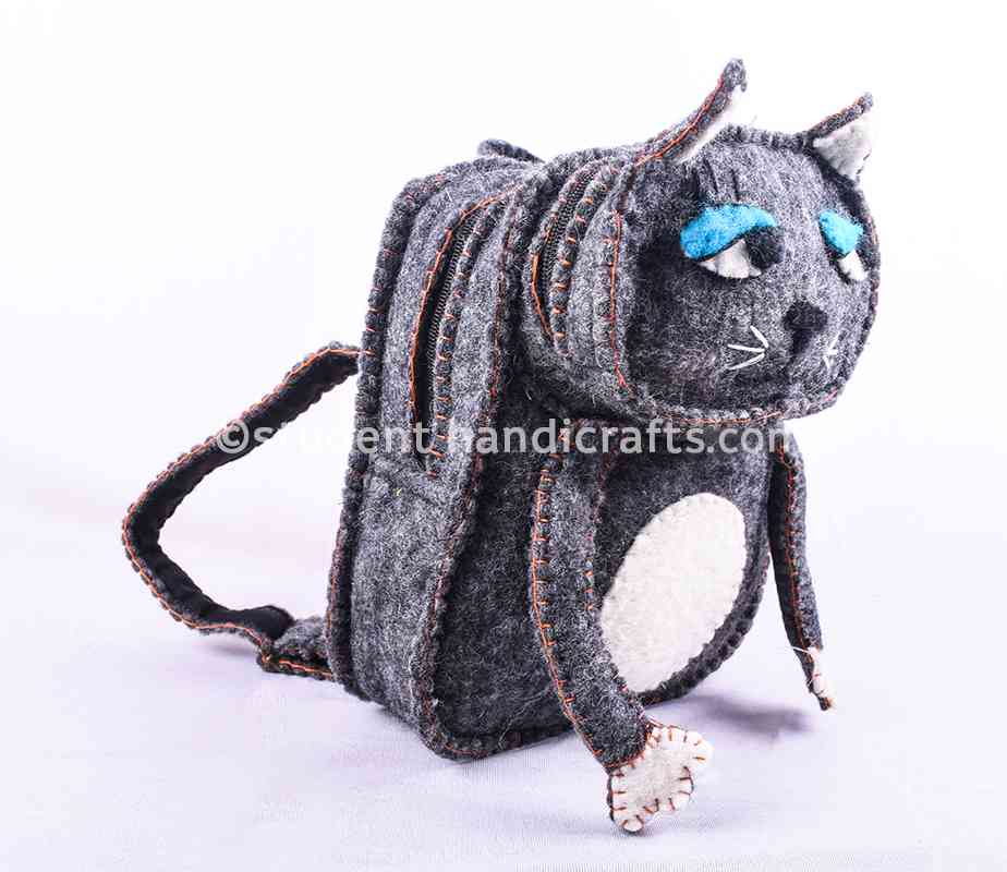 Felt Cat Backpack - 2