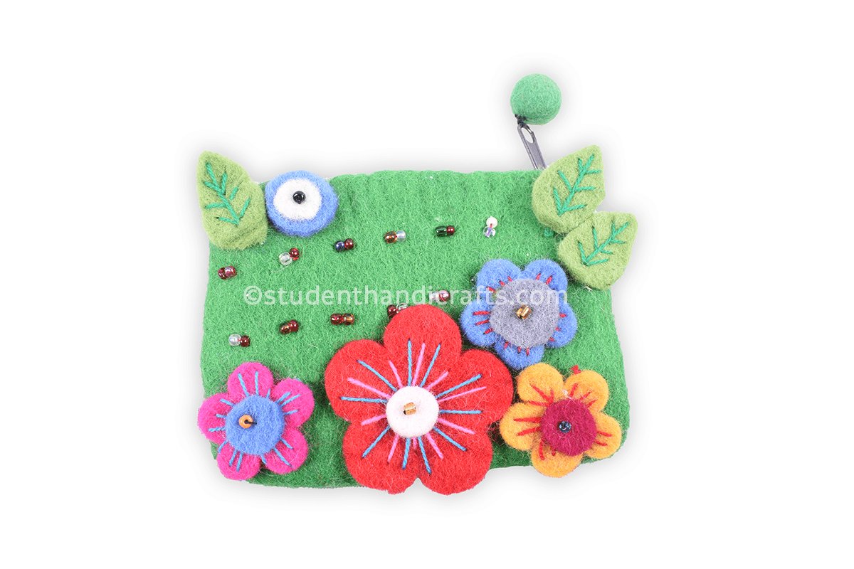 Felt Seasonable Flower Purse