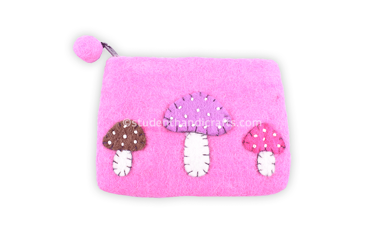 Felt Mushroom Purse