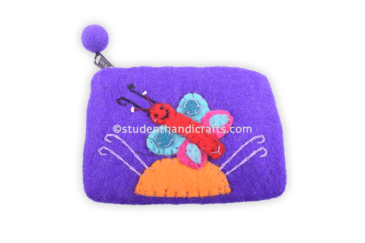 Felt Butterfly Purse