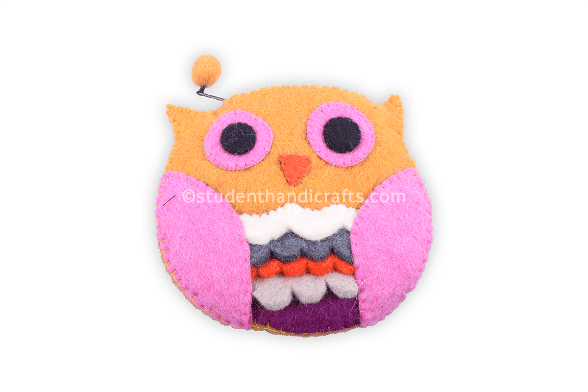 Felt Pinky Owl Purse