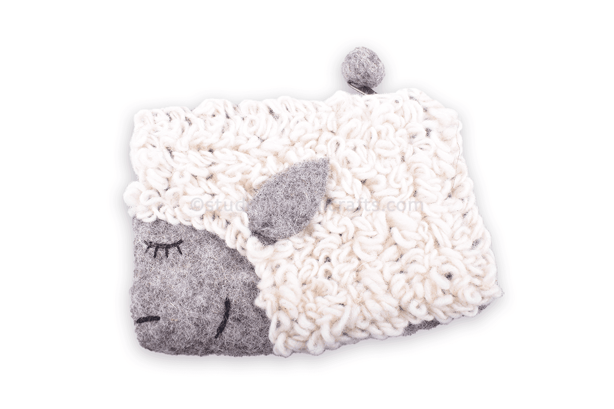 Felt Sheep Purse
