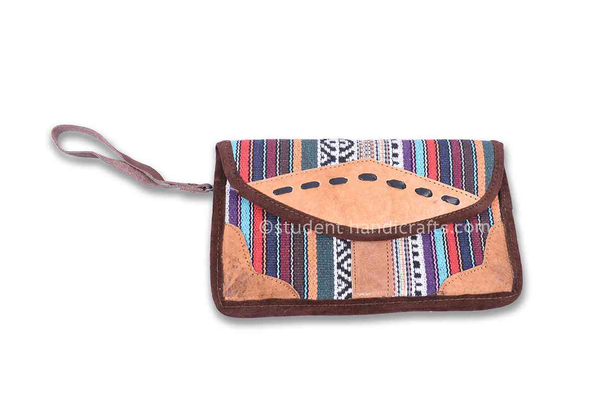 Cotton with Leather Purse