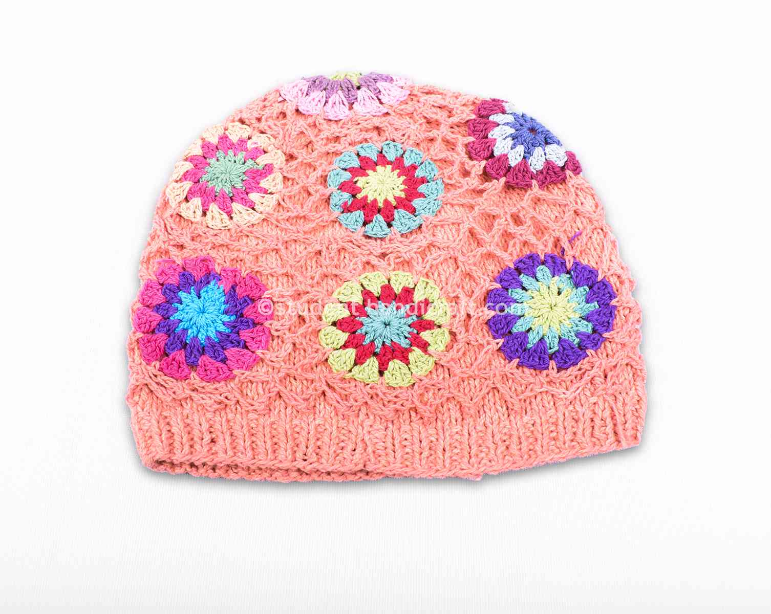 Woolen Flower Design Beanies