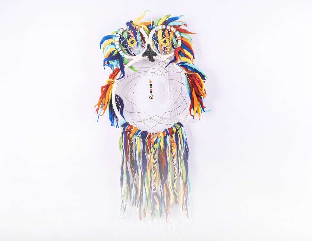 Rainbow Owl Dream Catcher