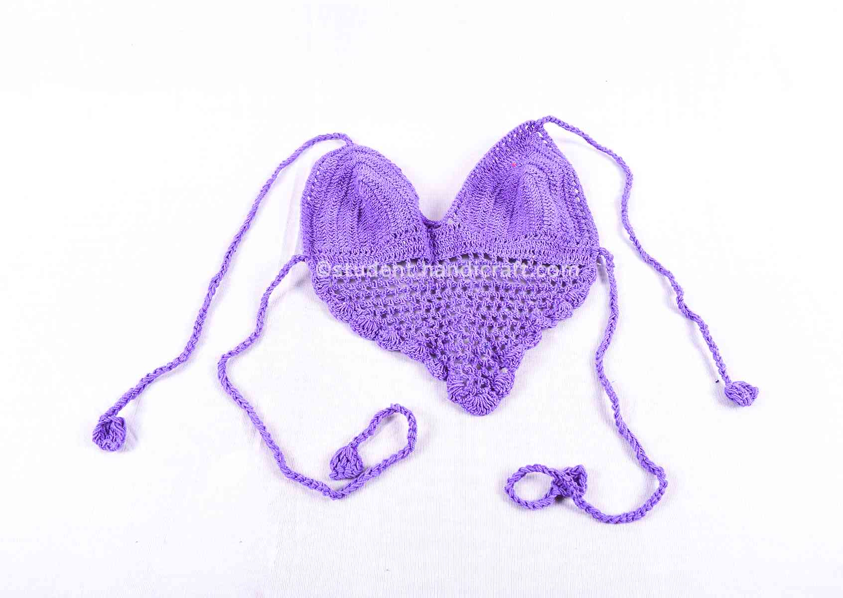 Purple Cotton Bra