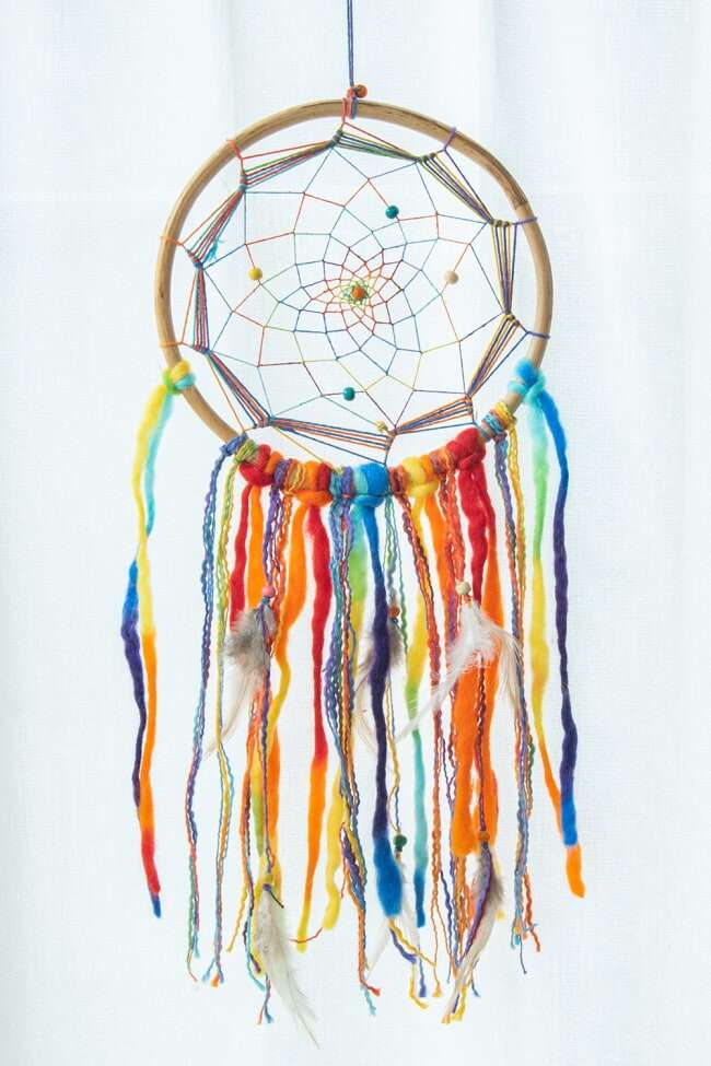 Bamboo Rainbow Dream Catcher
