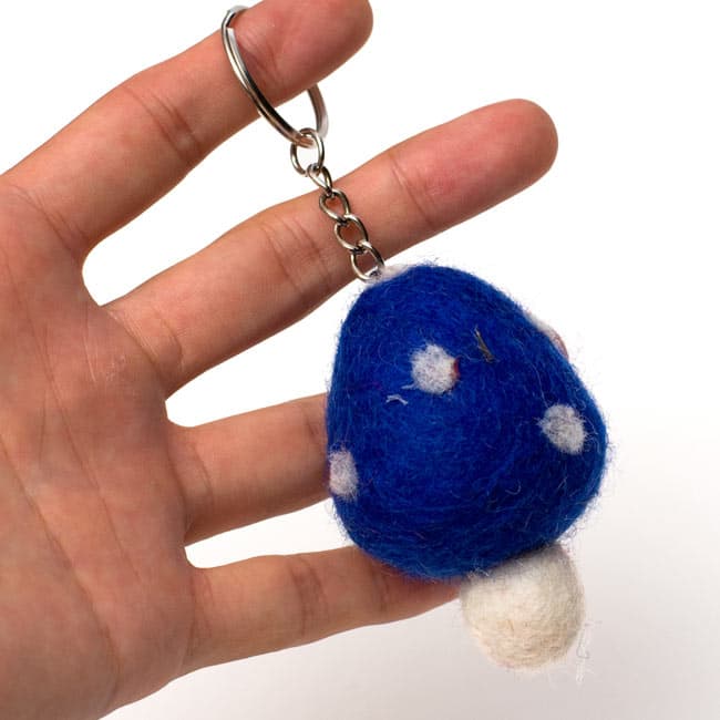 Nepalese Felted Key Ring - 3