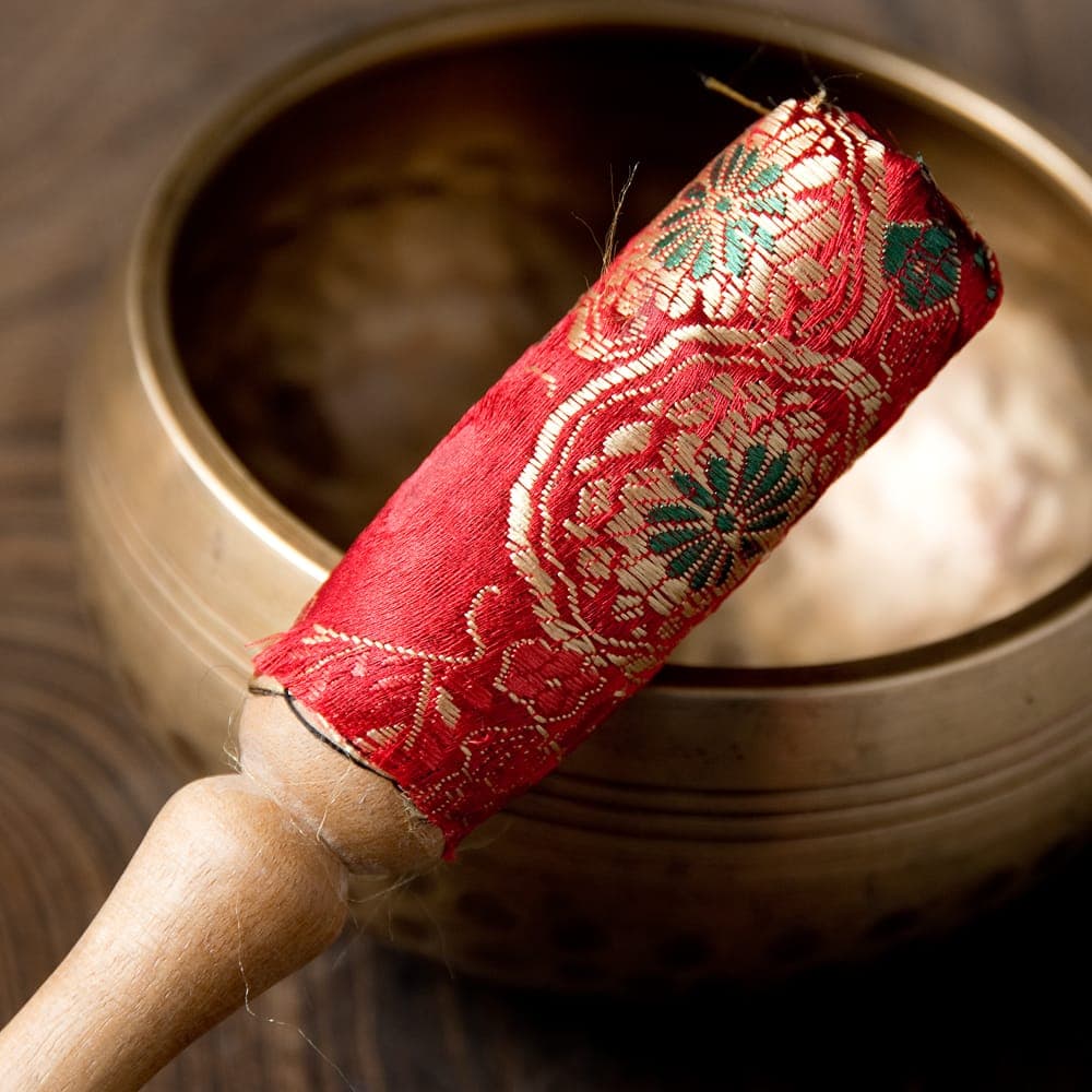 Decorative Bell / Singing Bowl Mallet-Red - 5