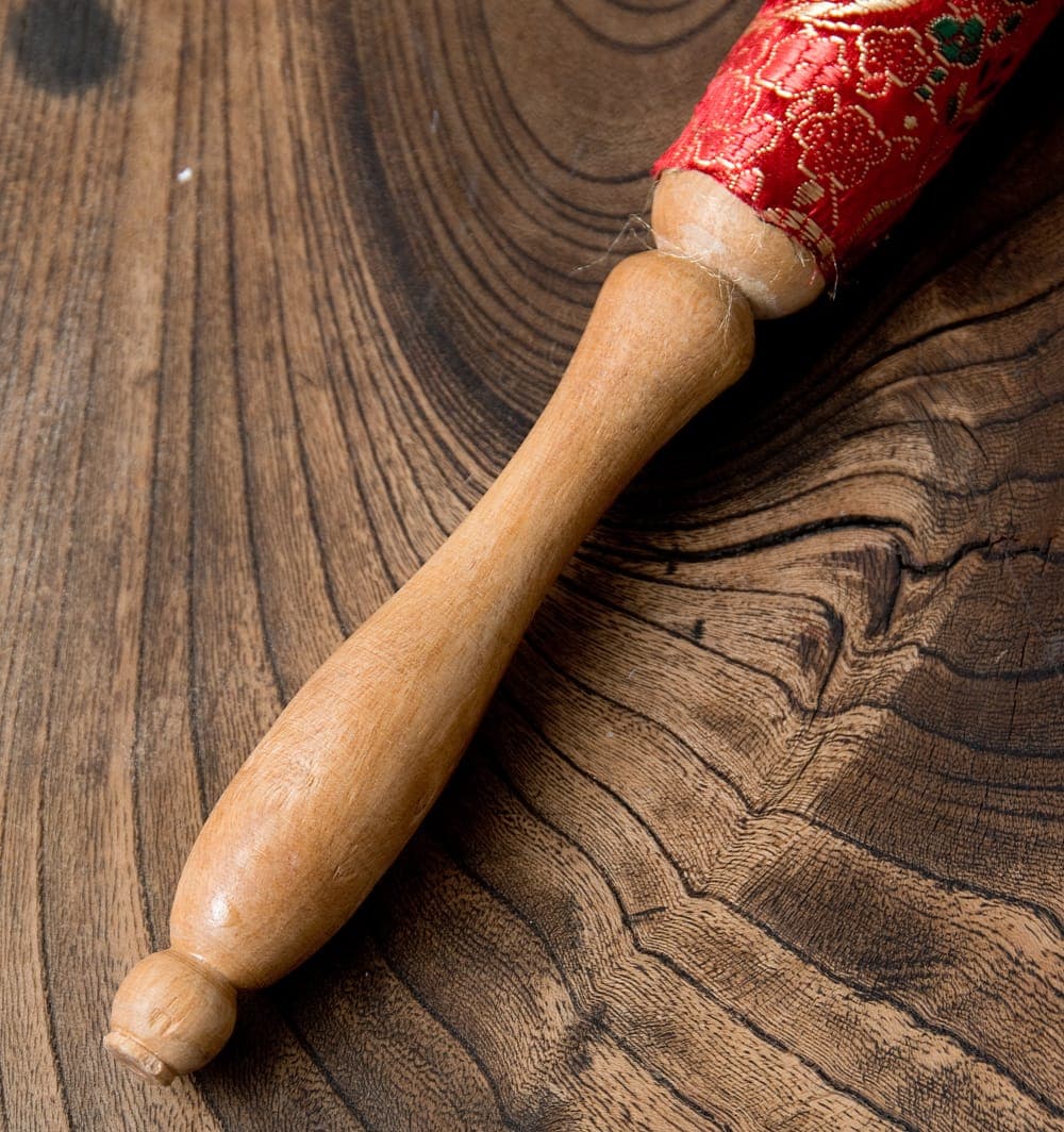 Decorative Bell / Singing Bowl Mallet-Red - 4