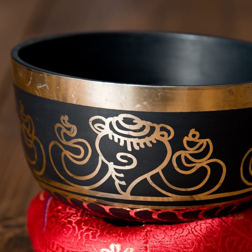High-quality black singing bowl - 5