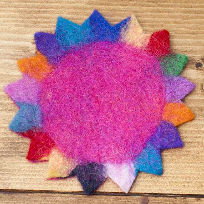 Sun Design Felt Coaster