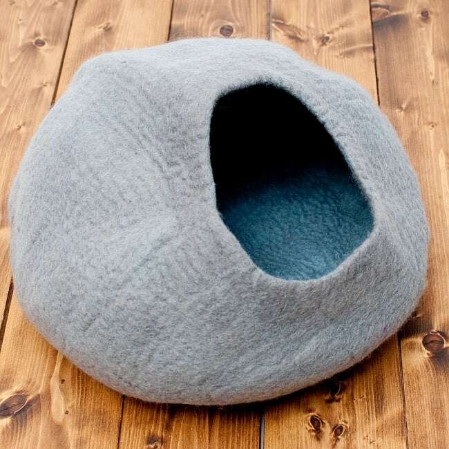 Ash Color Felted Cave