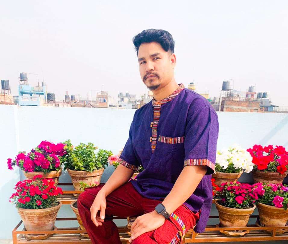 Dark Purple Cotton Kurtha