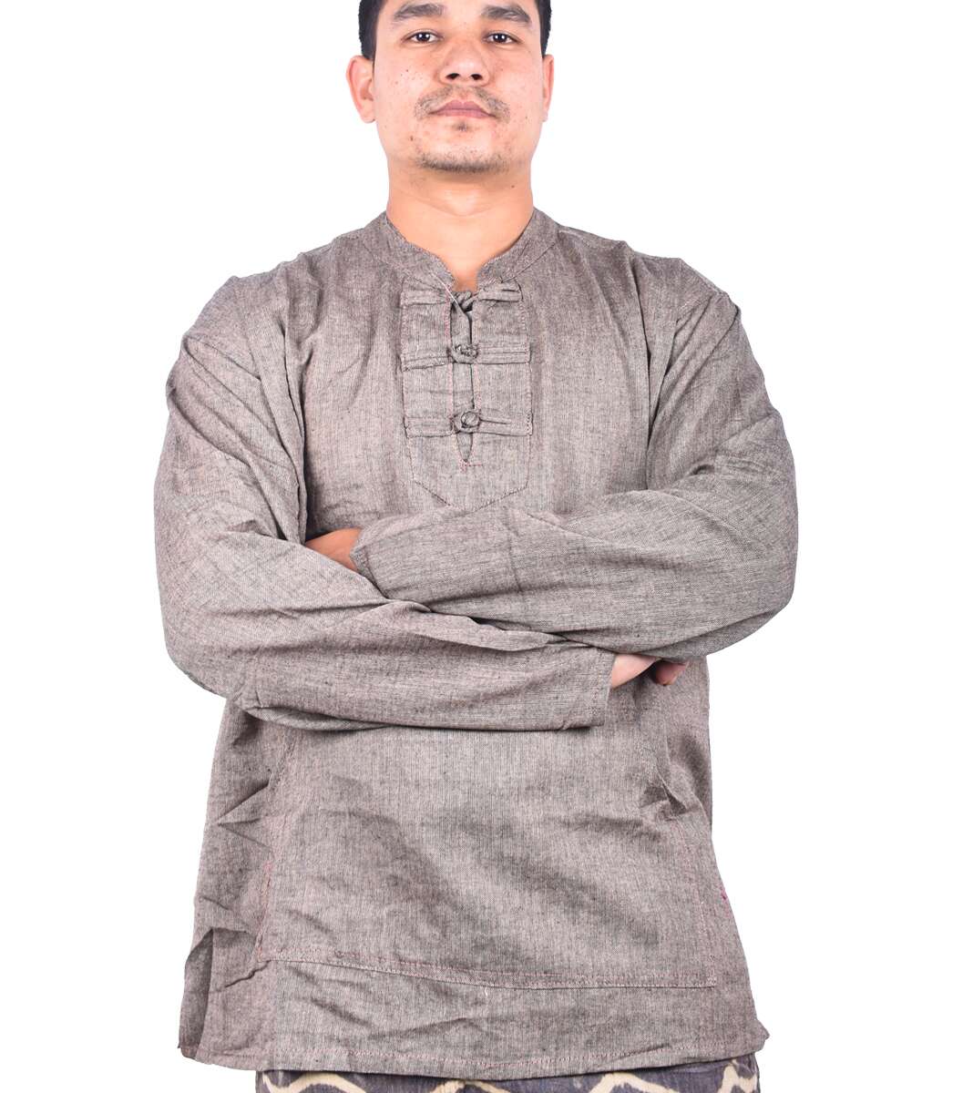Ash Color Cotton Kurtha