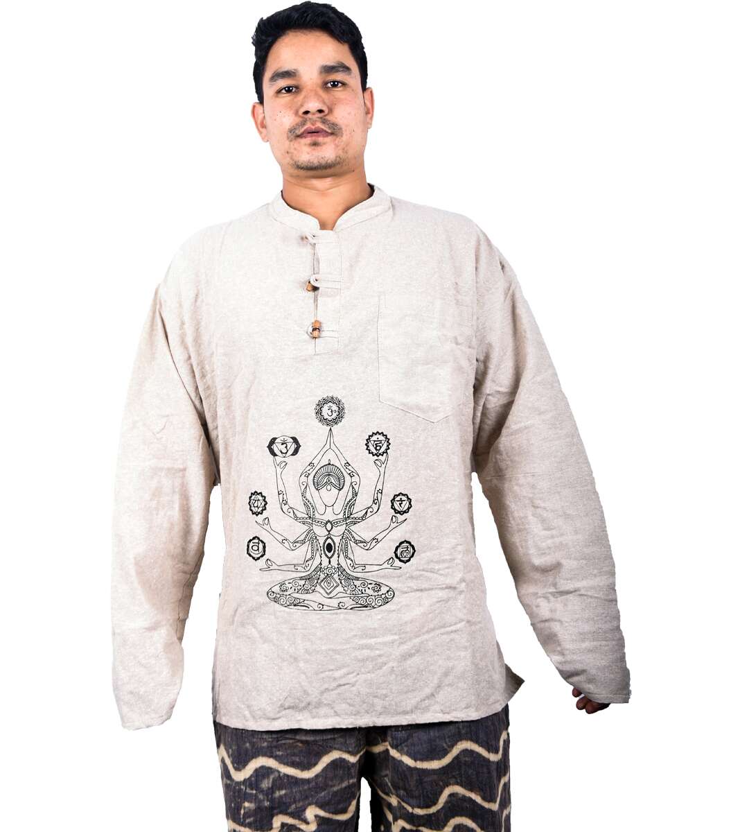 7 chakra Printed Kurtha