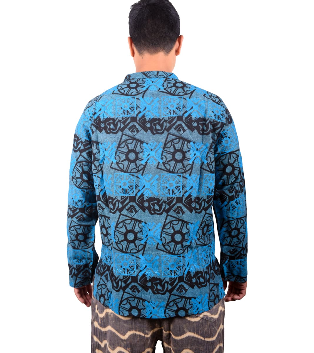 Blue Unique Cotton Kurtha - 2