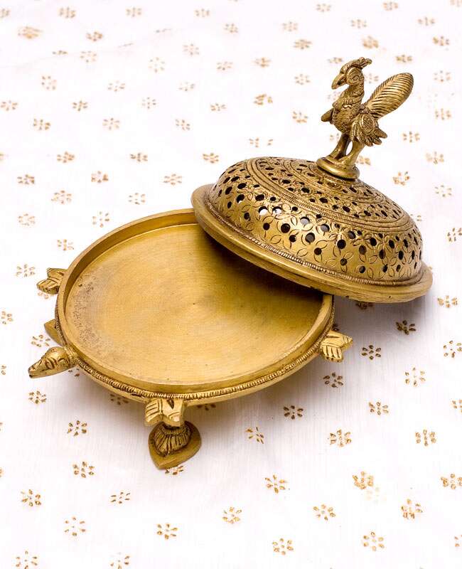 Peacock And Turtle Incense Burner - 2