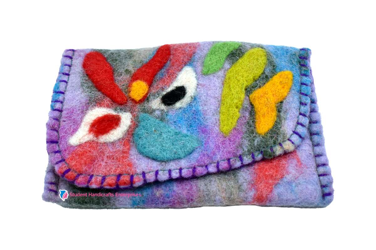Unique Design Felt Purse - 2