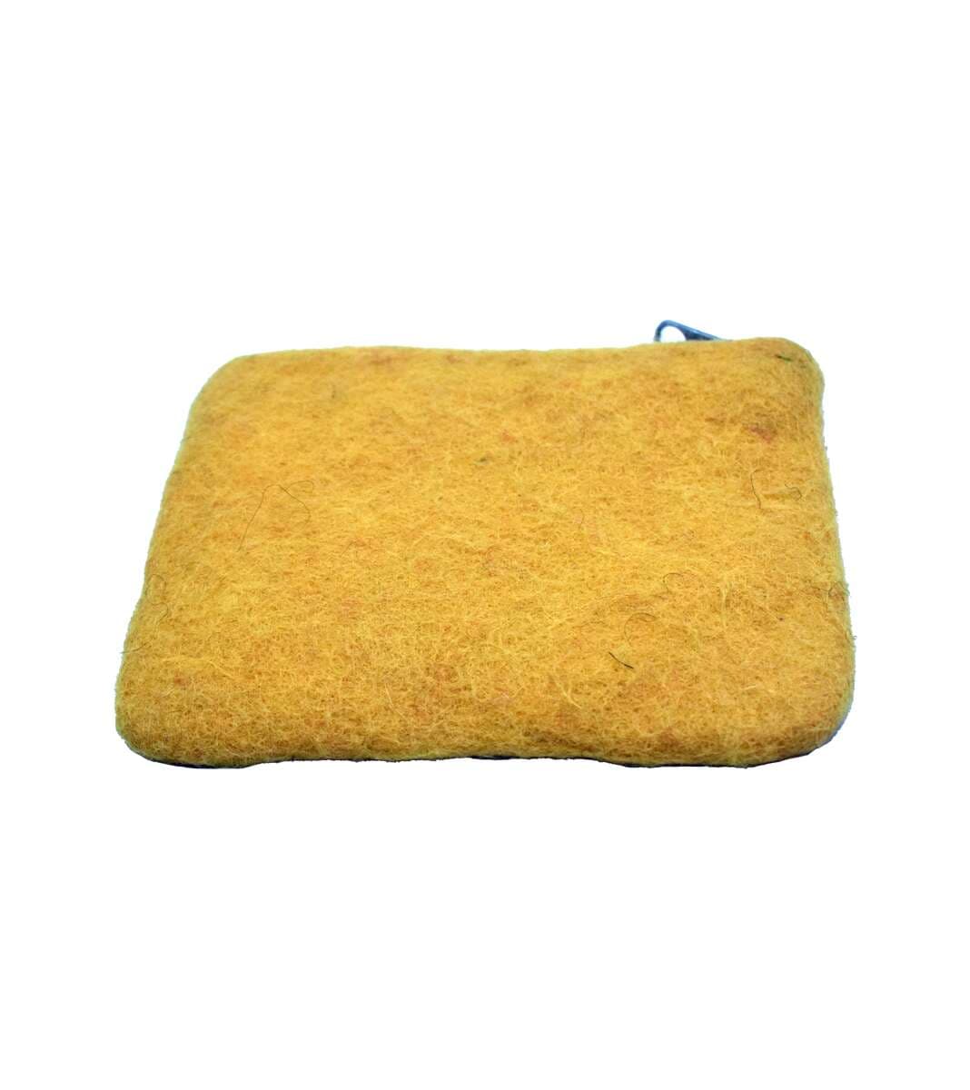 Yellow Felted Purse - 2