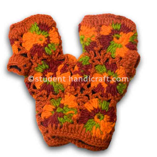 Colorful Flower Design Hand Knitter