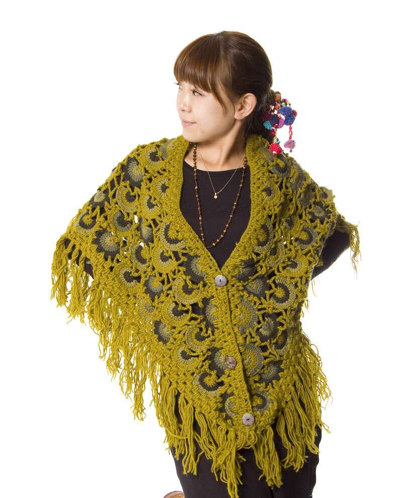 Woolen Crochet Pancho
